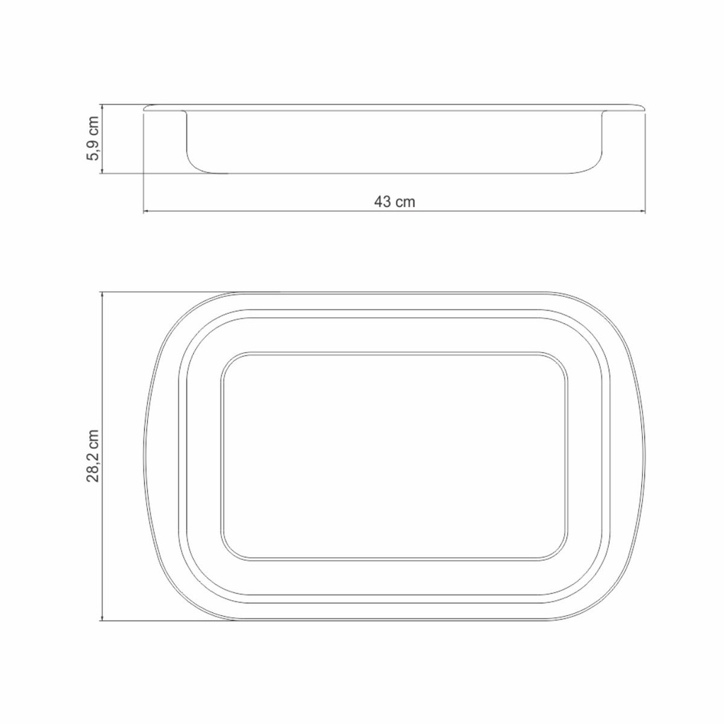 ASADERA TRAMONTINA 61310/431 ACERO 43CM10