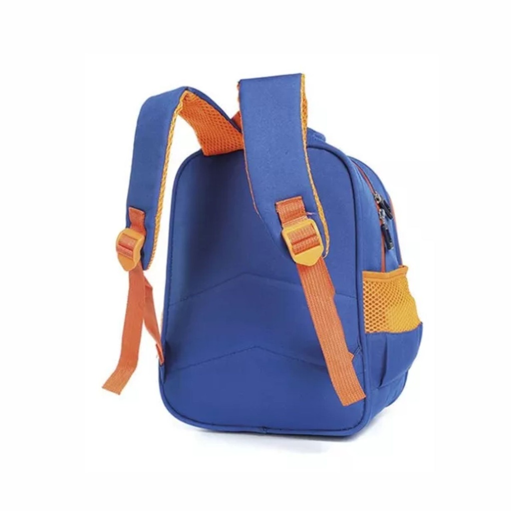 MOCHILA TRENDY 51841 AZUL MARINO/NARANJA