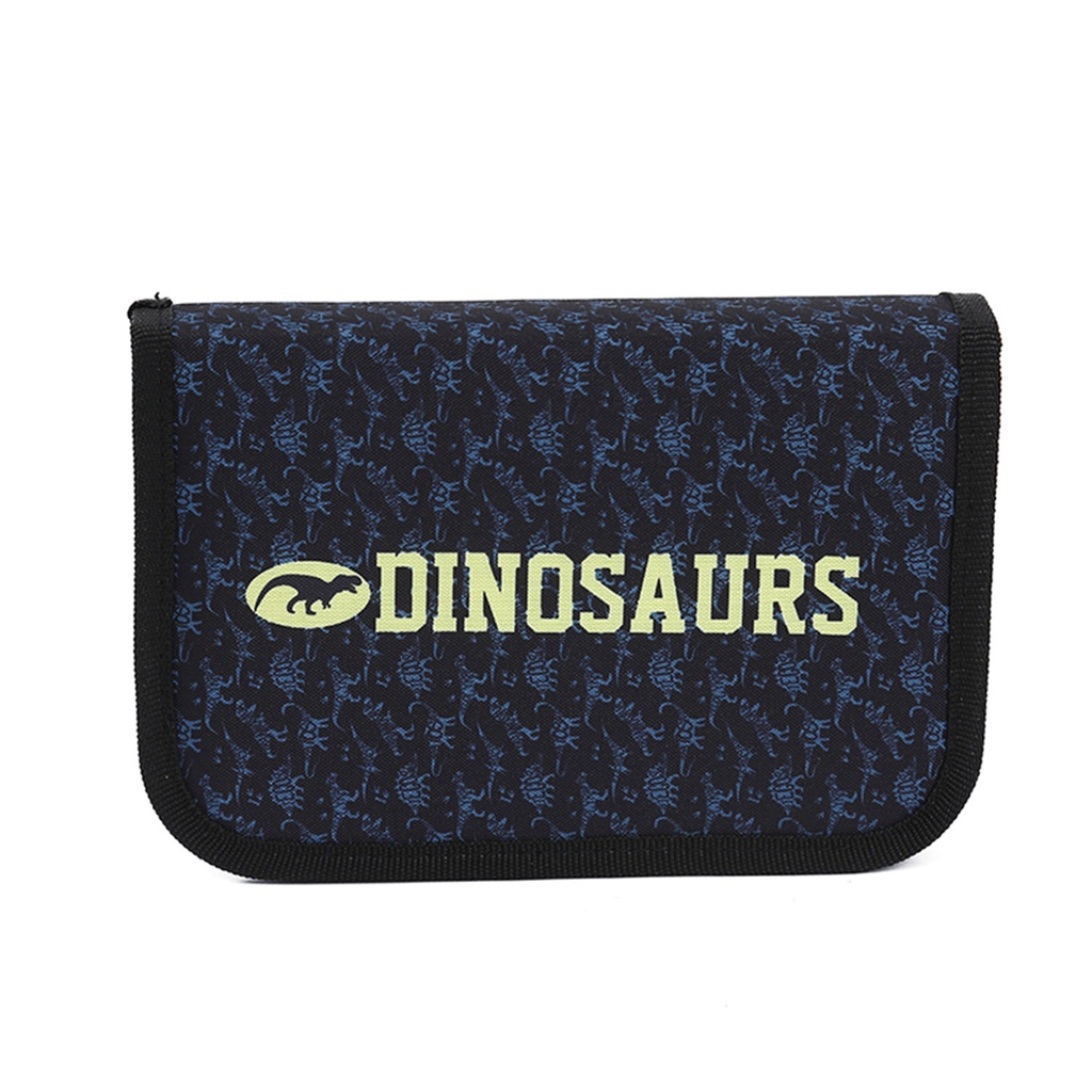 CARTUCHERA CON ÚTILES TRENDY 52587 DINOSAURIO AZUL