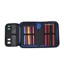 CARTUCHERA CON ÚTILES TRENDY 52587 DINOSAURIO AZUL