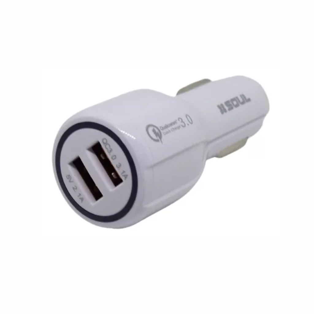 CARGADOR USB SOUL CA-USBDUALFCL 3.0A