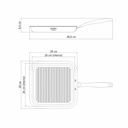 PLANCHA TRAMONTINA 62159/280 GRANO 28CM