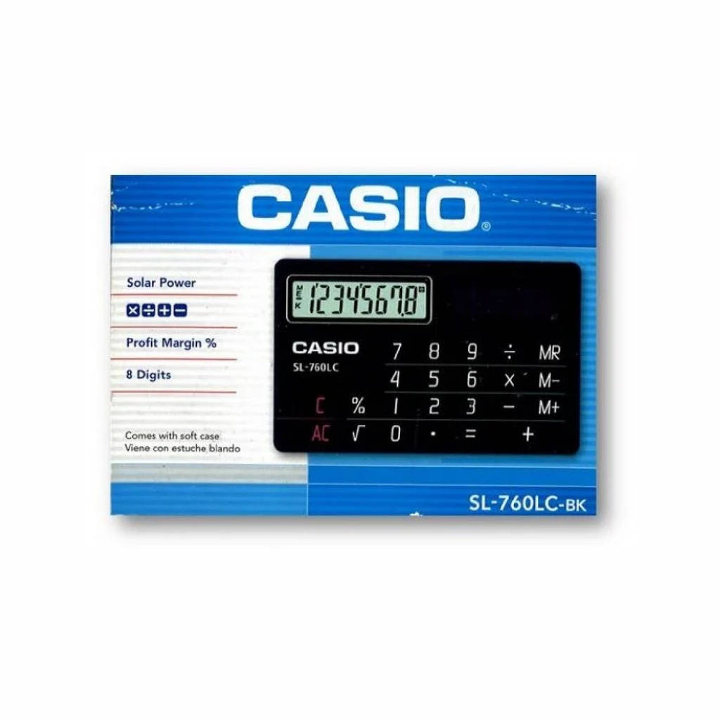 CALCULADORA CASIO SL-760LC NEGRO