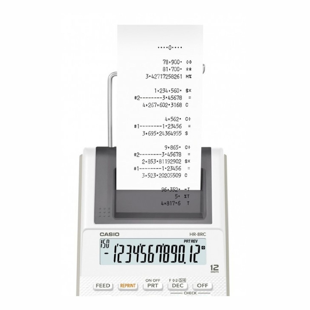 CALCULADORA CASIO HR-8RC BLANCO