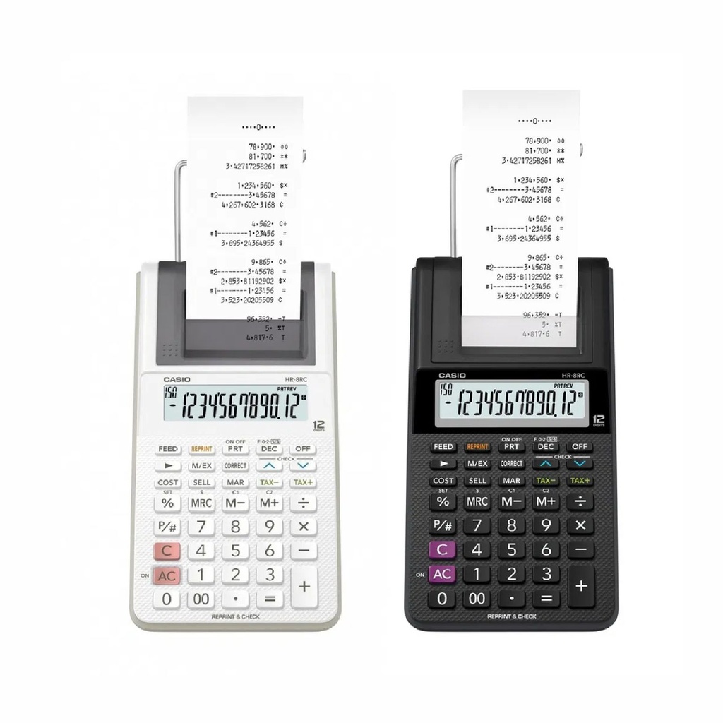 CALCULADORA CASIO HR-8RC NEGRO