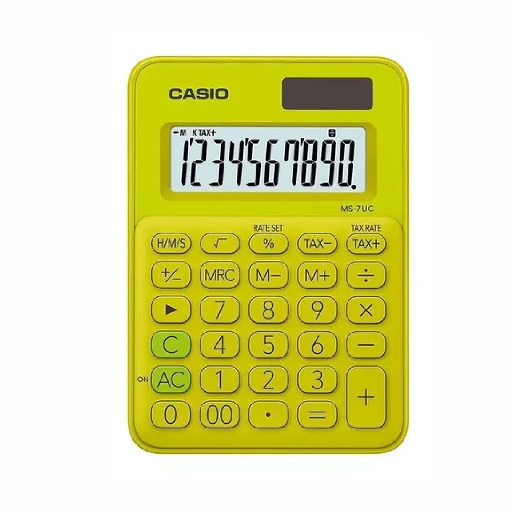 CALCULADORA CASIO MS-7UC AMARILLO