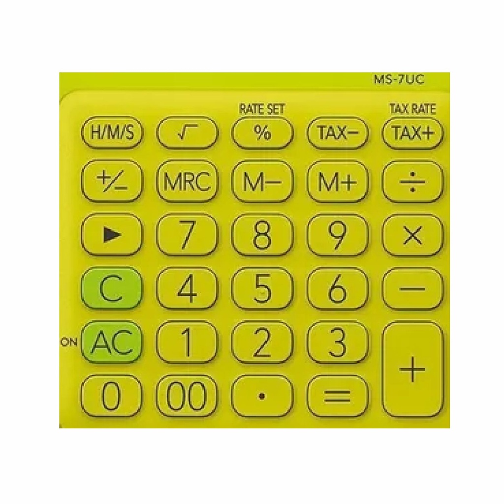 CALCULADORA CASIO MS-7UC AMARILLO