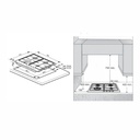 ANAFE WHIRLPOOL GMA6422X GAS NATURAL