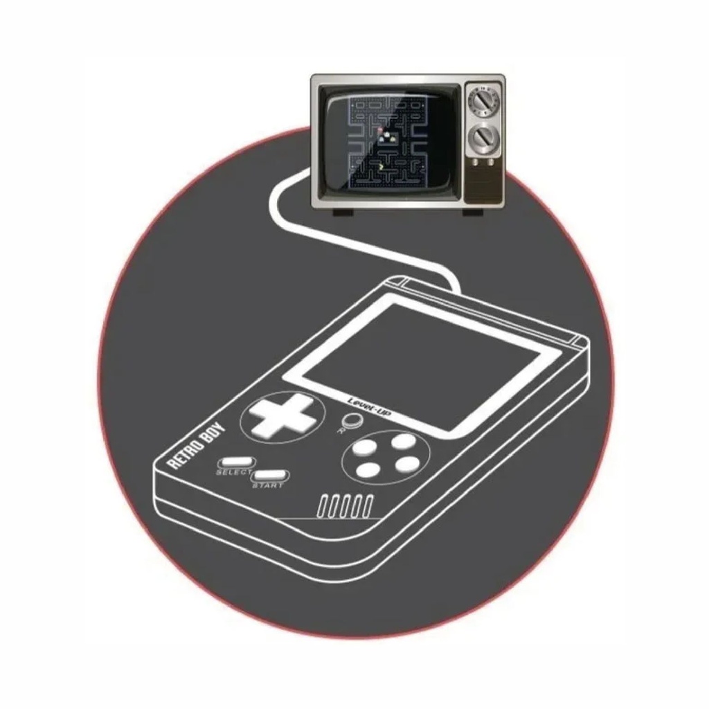 CONSOLA LEVEL UP RETROBOY 8 BITS TRANSPARENTE