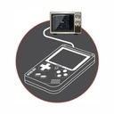 CONSOLA LEVEL UP RETROBOY 8 BITS TRANSPARENTE