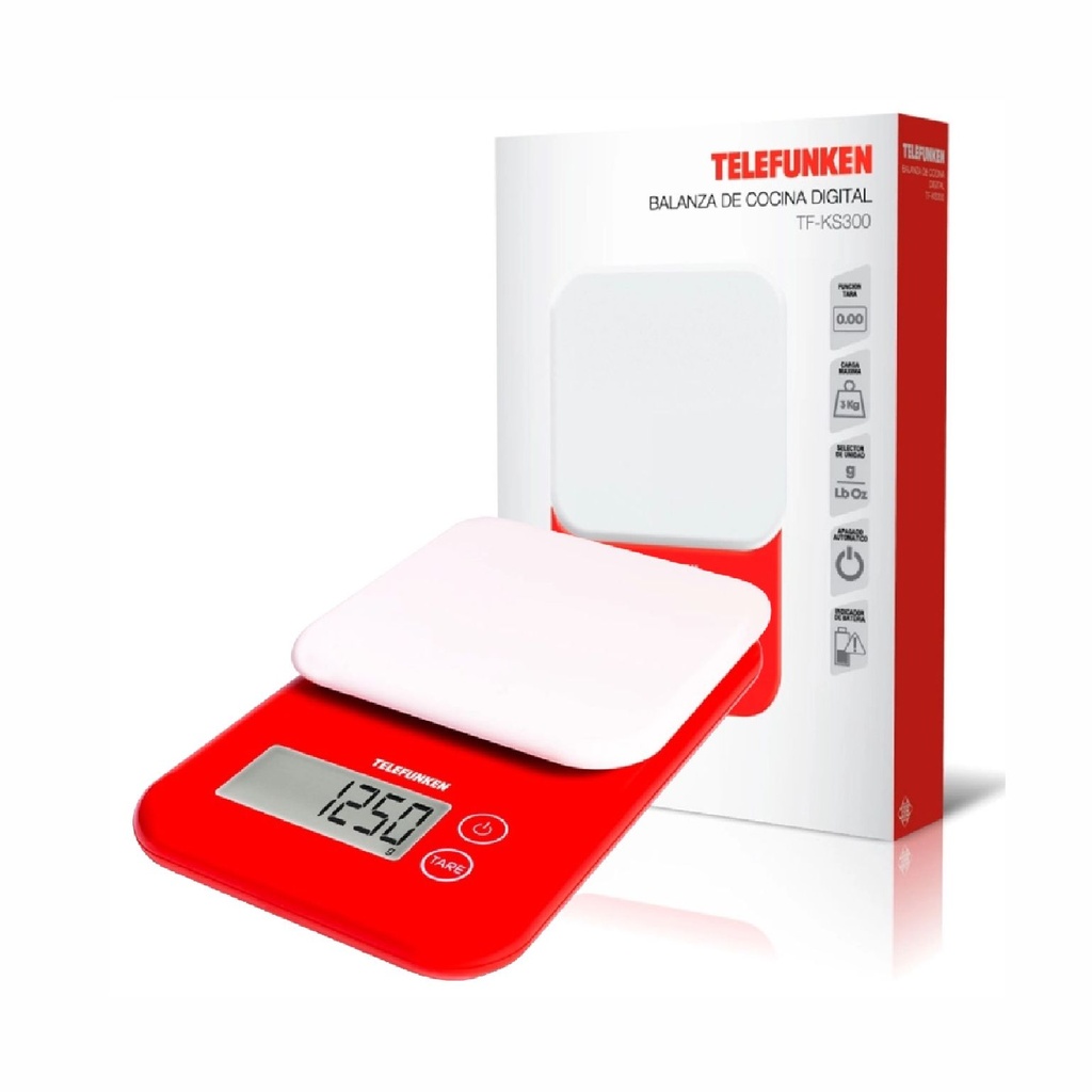 BALANZA COCINA TELEFUNKEN TF-KS300 DIGITAL