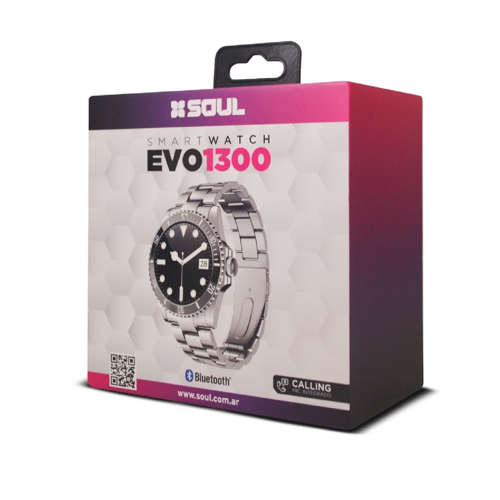 RELOJ SOUL SMW-EVO1300PL PLATEADO