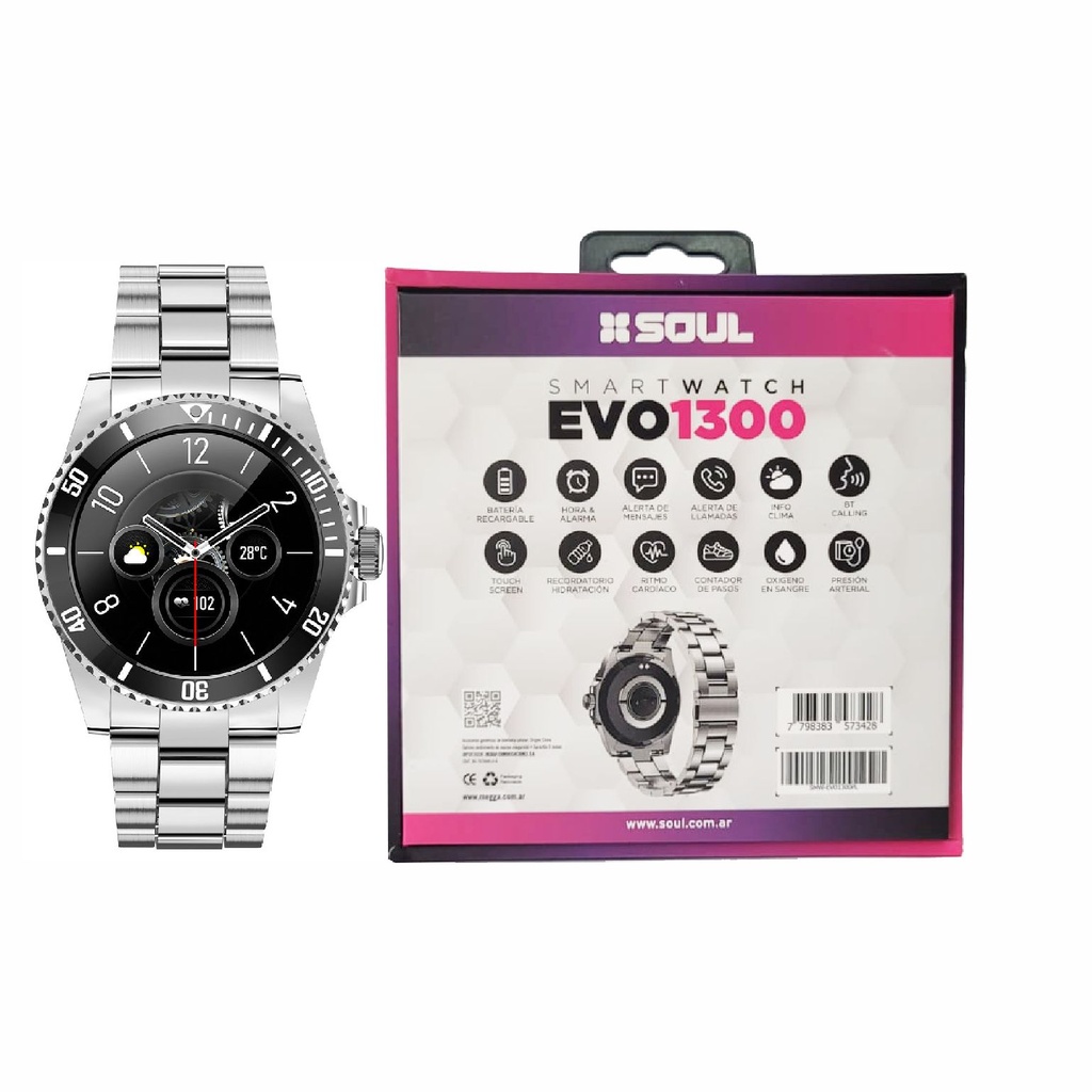 RELOJ SOUL SMW-EVO1300PL PLATEADO
