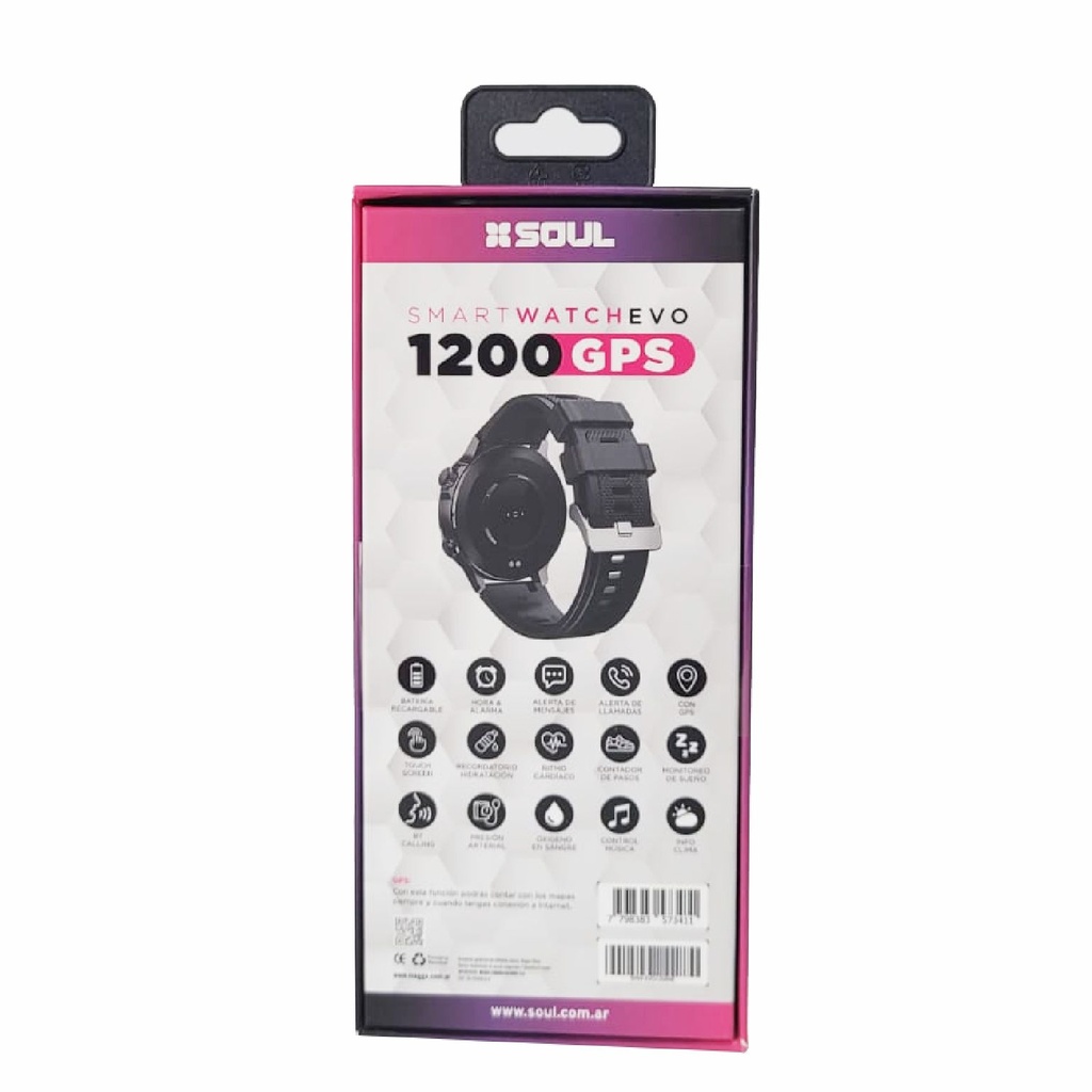 RELOJ SOUL SMW-EVO1200NE NEGRO