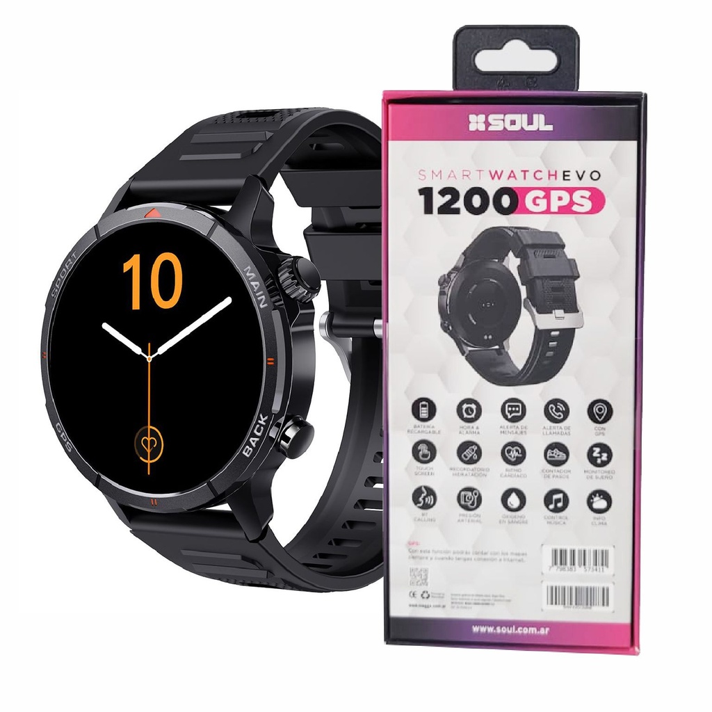 RELOJ SOUL SMW-EVO1200NE NEGRO