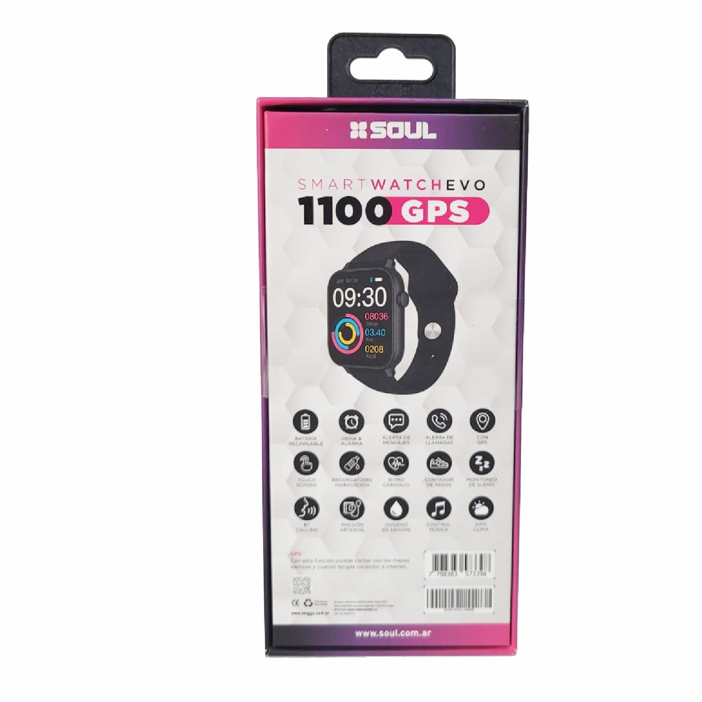 RELOJ SOUL SMW-EVO1100NE NEGRO