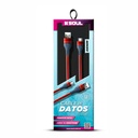 CABLE DE DATOS SOUL DENIM M.USB ROJO