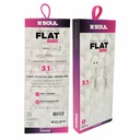 CABLE DE DATOS SOUL FLAT USB-FMICROBL MICRO USB 1.2M