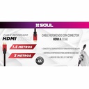 CABLE SOUL HDMI-N01 HDMI 1.5M REFORZADO