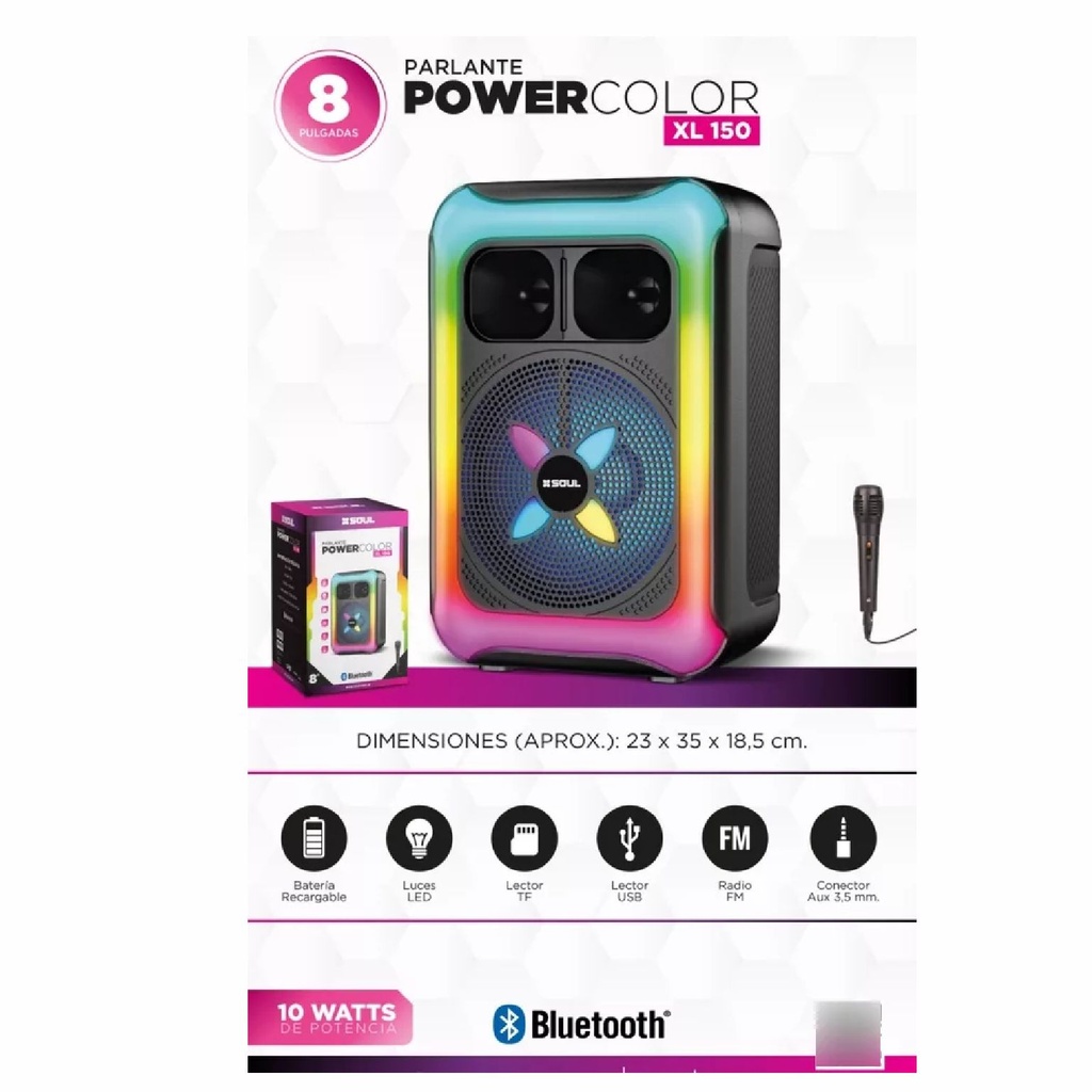 PARLANTE SOUL PLT-XL150 10W