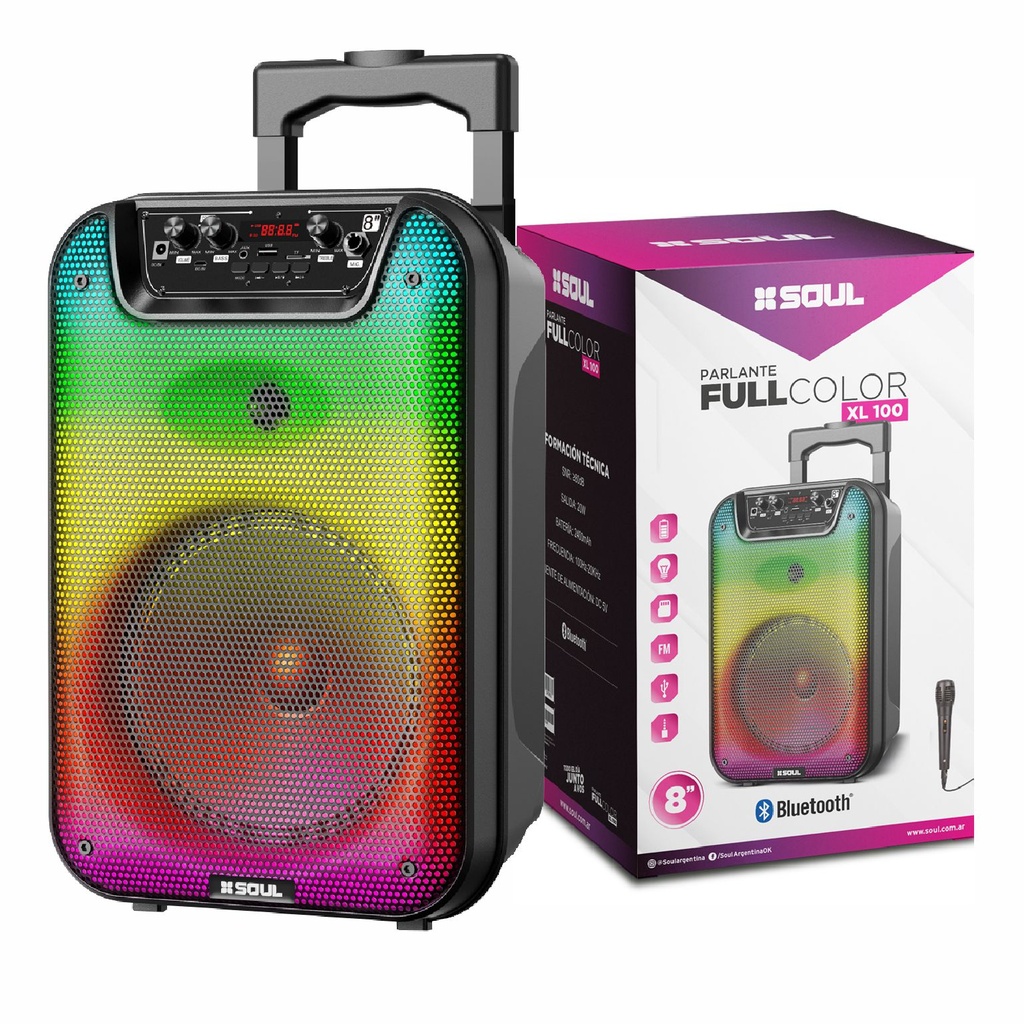 PARLANTE SOUL PLT-XL100 20W