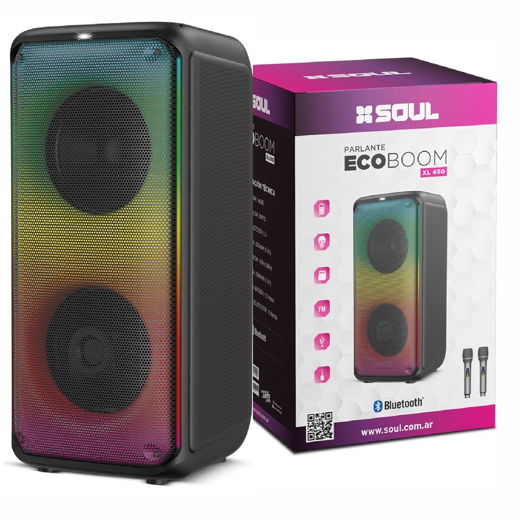 PARLANTE SOUL PLT-XL650 30W*2