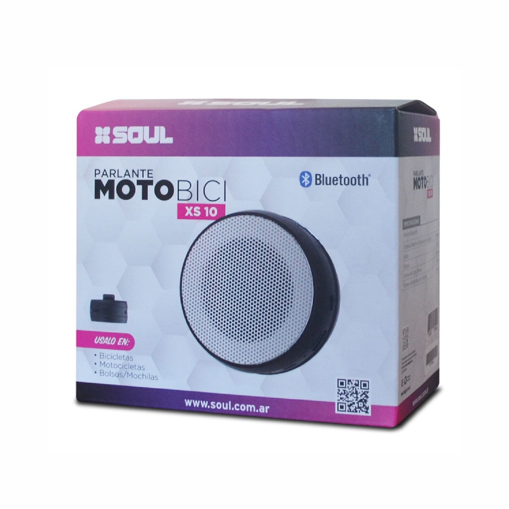 PARLANTE SOUL PLT-XS10BL MOTOBICI BLANCO