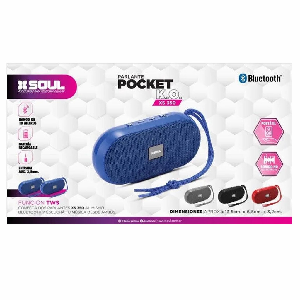 PARLANTE SOUL PLT-XS350AZ AZUL