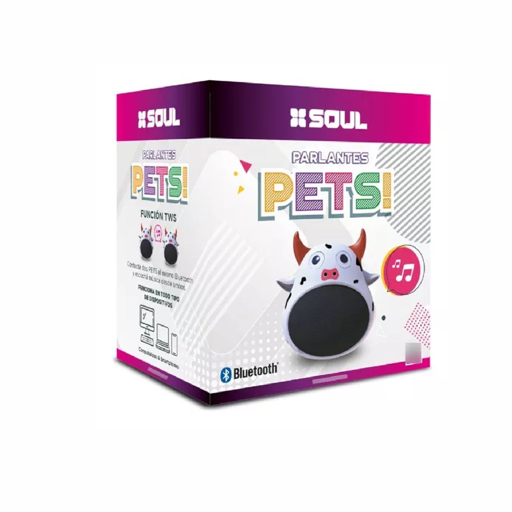 PARLANTE SOUL PLT-ICOWBL BLANCO