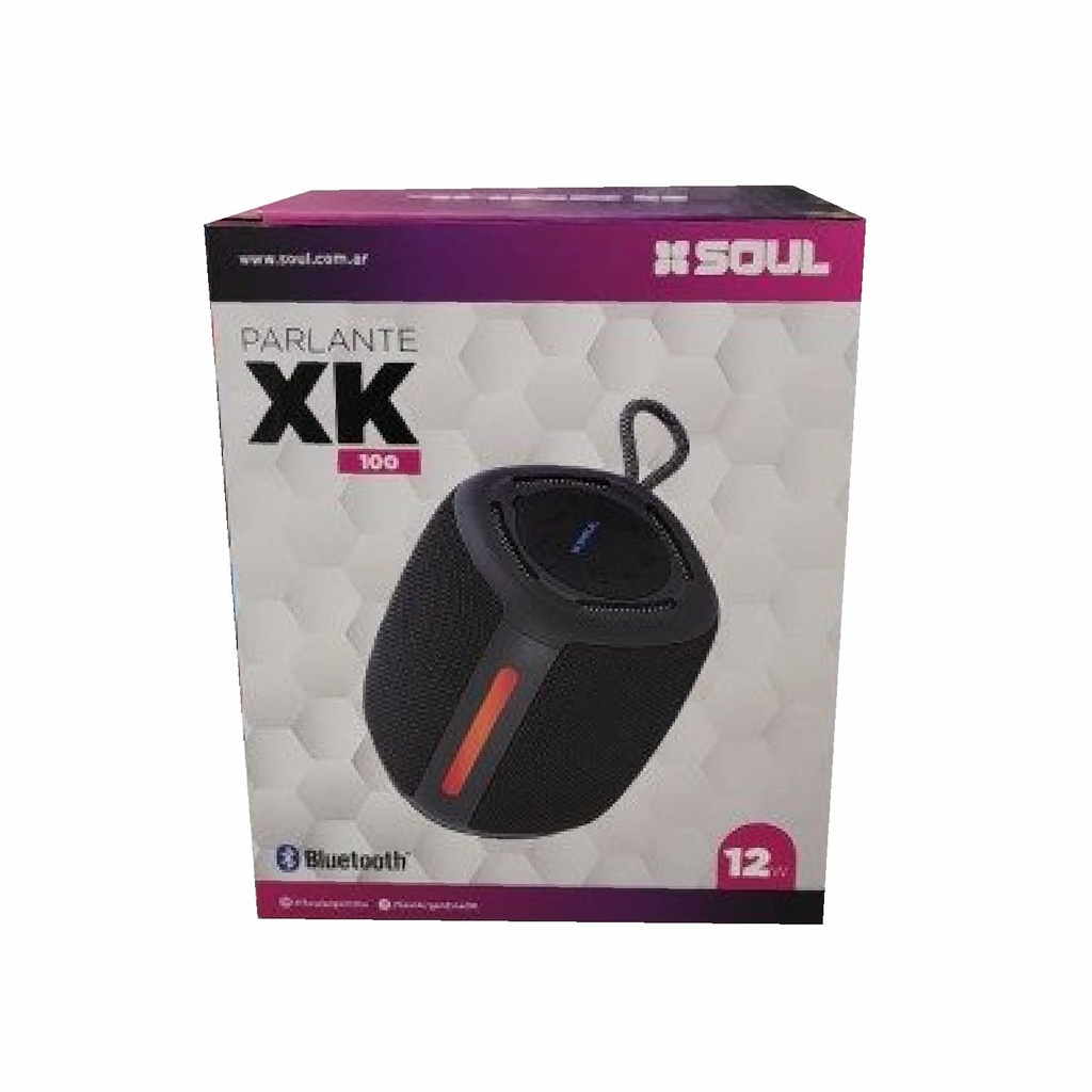 PARLANTE SOUL PLT-XK100NE NEGRO 12w