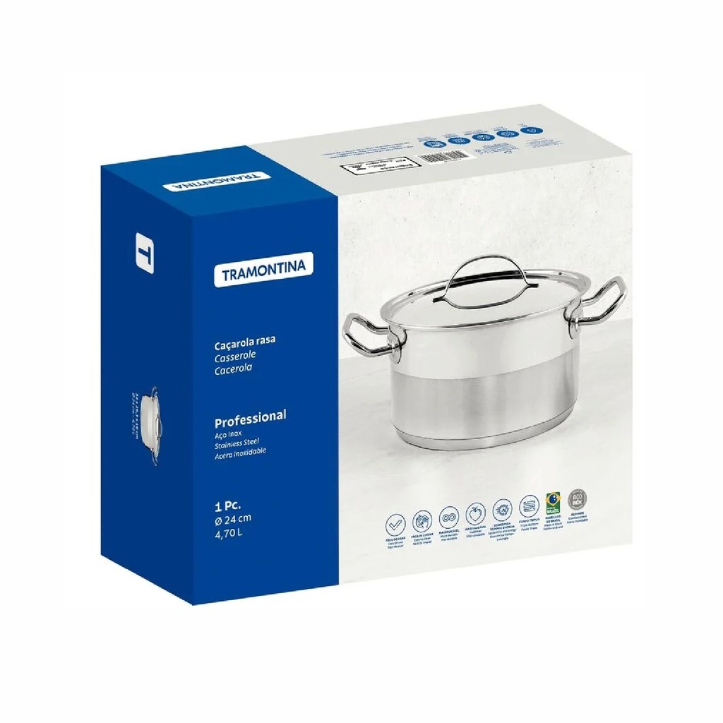 CACEROLA TRAMONTINA 62624/240 PROFESSIONAL 24CM