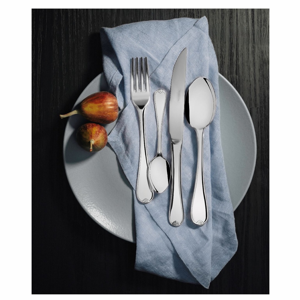 CUCHARA DE POSTRE TRAMONTINA 63924/040 VICENZA 12PZS