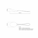 CUCHARA DE TE TRAMONTINA 63932/070 ITALY 12PZS