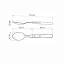 CUCHARA DE MESA TRAMONTINA 21103/470 POLYWOOD 60PZS ROJO