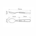 CUCHARA DE TE TRAMONTINA 21107/470 POLYWOOD 60PZS ROJO