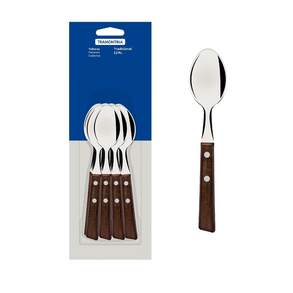 CUCHARA DE TE TRAMONTINA 22207/900 TRADICIONAL 12PZS