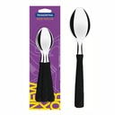 CUCHARA DE MESA TRAMONTINA 23163/300 NEW KOLOR 3PZS NEGRO