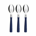CUCHARA DE MESA TRAMONTINA 23163/310 NEW KOLOR 3PZS AZUL