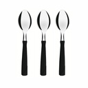 CUCHARA DE MESA TRAMONTINA 23163/900 NEW KOLOR 12PZS NEGRO