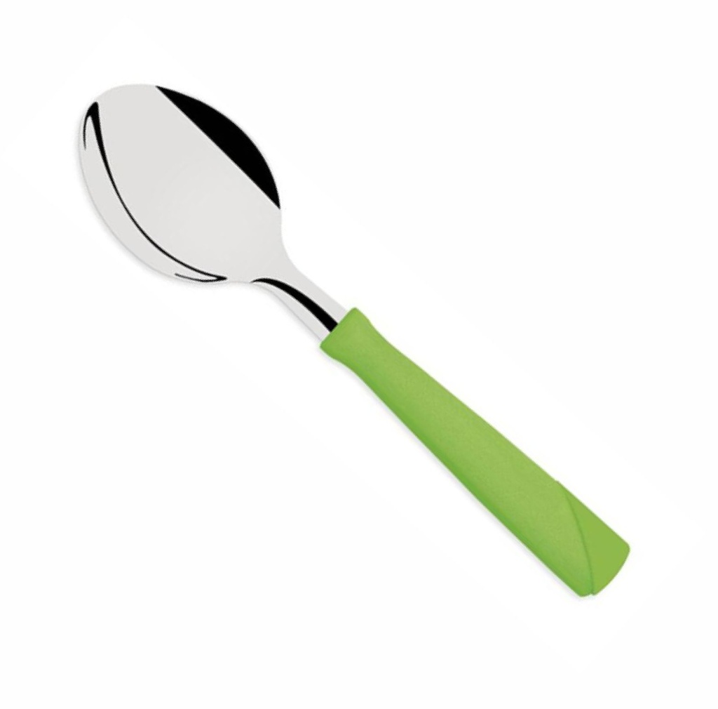 CUCHARA DE TE TRAMONTINA 23167/320 NEW KOLOR 3PZS VERDE