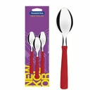 CUCHARA DE TE TRAMONTINA 23167/370 NEW KOLOR 3PZS ROJO