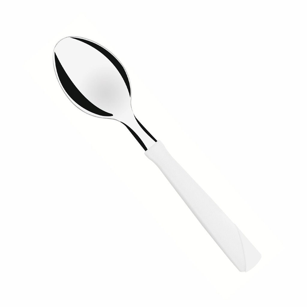 CUCHARA DE TE TRAMONTINA 23167/380 NEW KOLOR 3PZS BLANCO