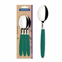 CUCHARA DE MESA TRAMONTINA 23363/622 IPANEMA 6PZS VERDE