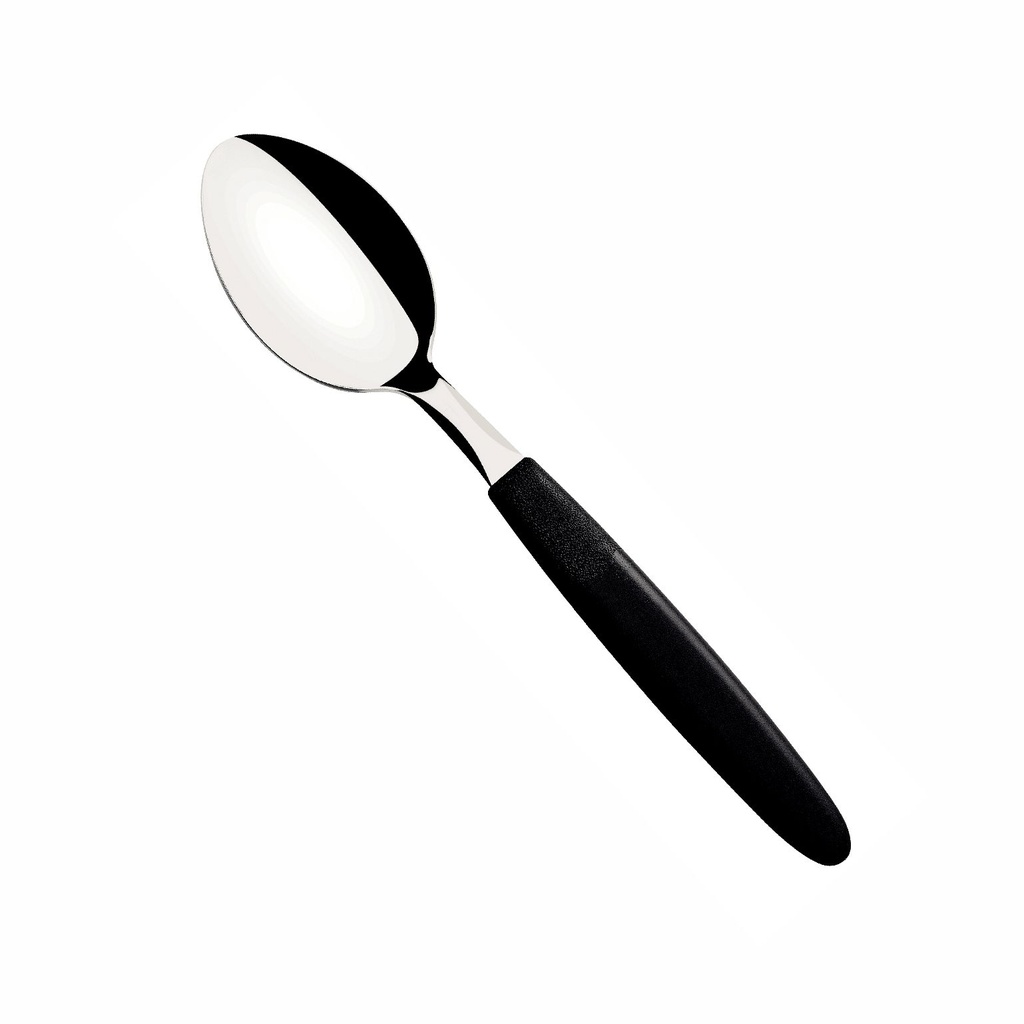 CUCHARA DE MESA TRAMONTINA 23363/900 IPANEMA 12PZS NEGRO