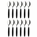 CUCHARA DE TE TRAMONTINA 23367/900 IPANEMA 12PZS NEGRO