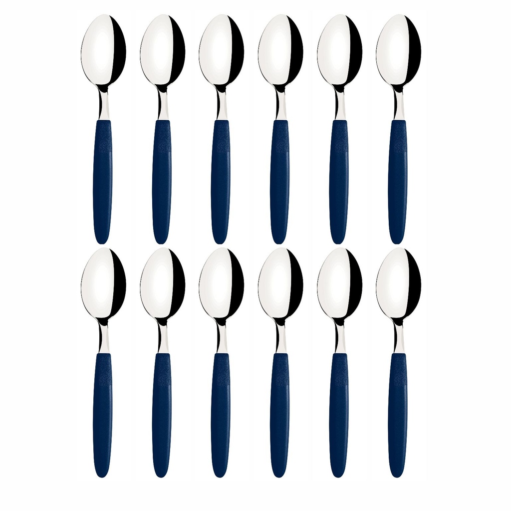 CUCHARA DE TE TRAMONTINA 23367/910 IPANEMA 12PZS AZUL