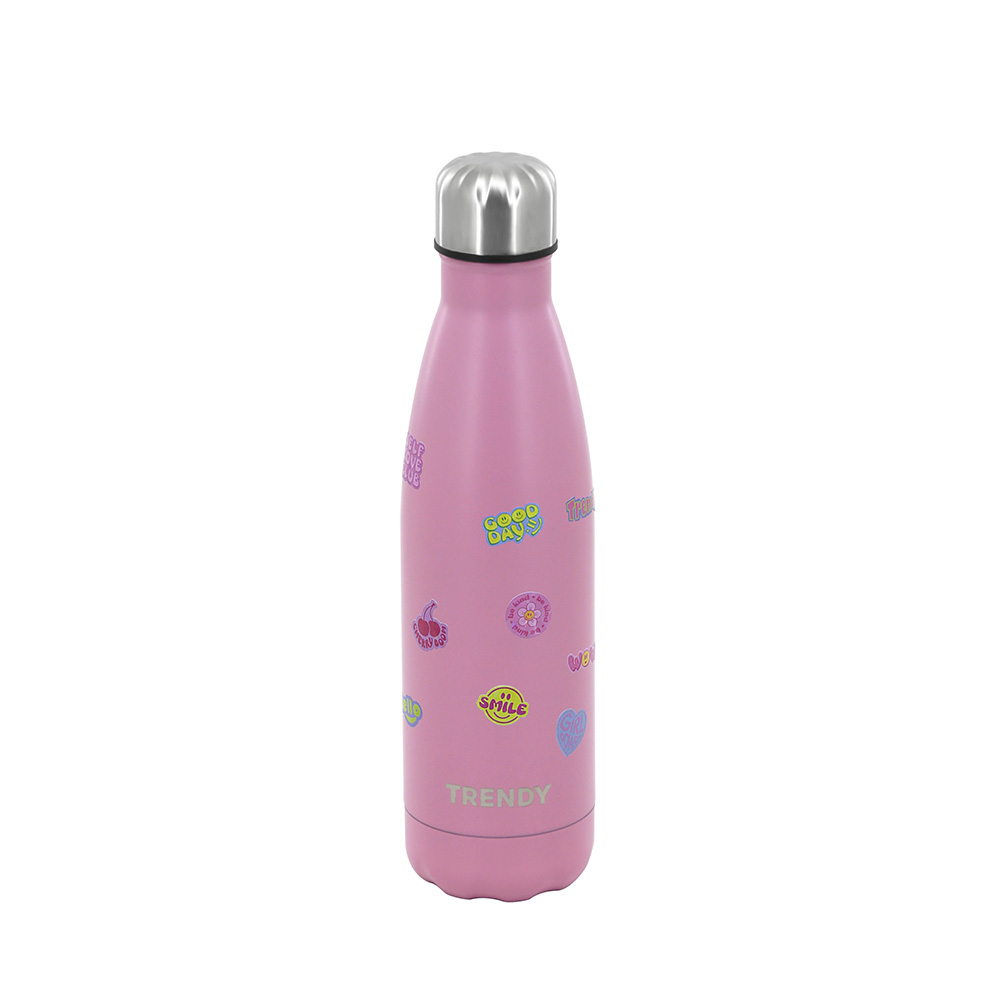 BOTELLA TERMICA TRENDY 18398 ROSA 500ML