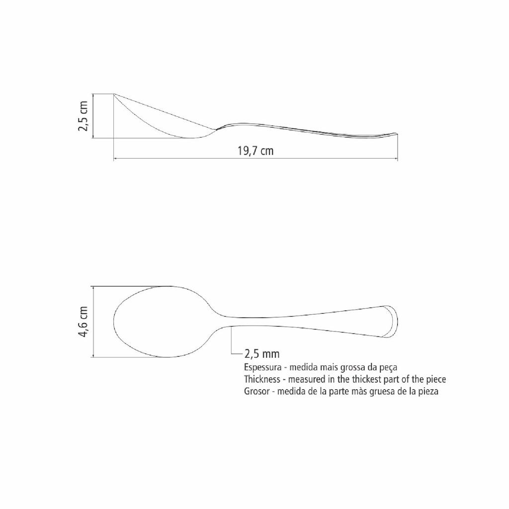 CUCHARA DE MESA TRAMONTINA 63917/010 MONACO 12PZS