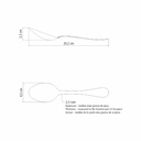 CUCHARA DE MESA TRAMONTINA 63986/010 ZURIQUE 12PZS