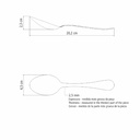 CUCHARA DE POSTRE TRAMONTINA 63986/040 ZURIQUE 12PZS